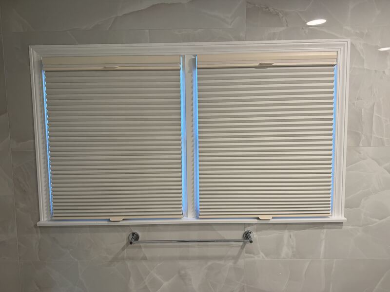 The same top-down/bottom-up idea on a smaller pair of bedroom windows.